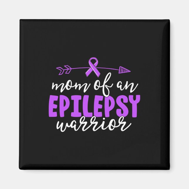 Epilepsi Mamma Lila Ribbon Awareness Mor 1 Magnet (Framsidan)