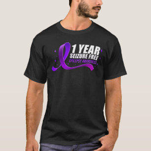 Epilepsi Medeness 1 Year Seizure Free Ribbon T Shirt