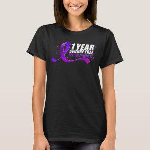Epilepsi Medeness 1 Year Seizure Free Ribbon T Shirt