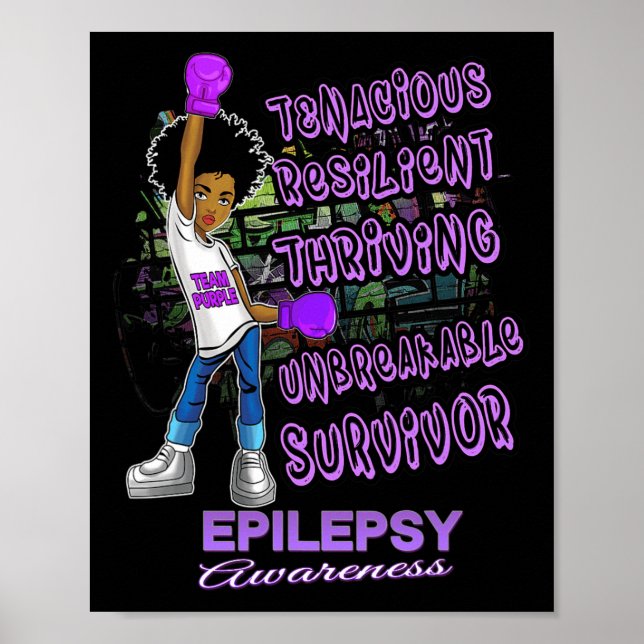 Epilepsi Medeness Melanin Black Women Obrytbara Poster (Framsidan)