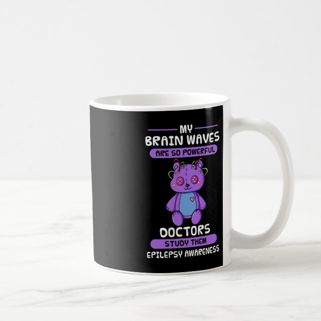 Epilepsi Medvetenhet Lila Epilepsi Brain Epilepsi Kaffemugg (Höger)
