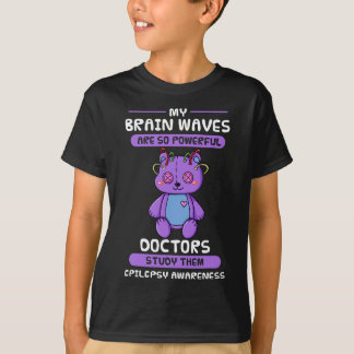 Epilepsi Medvetenhet Lila Epilepsi Brain Epilepsi T Shirt