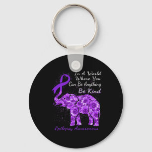 Epilepsi Medvetenhet Solros Elephant Be Nyckelring