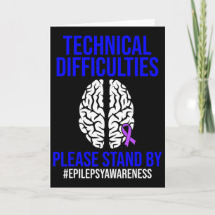 Epilepsi Medvetenhet Teknisk Epileptisk Warrior Su Kort