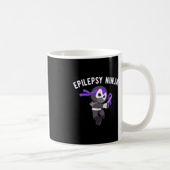 Epilepsi Ninja Epileptic Awareness Martial Arts Kaffemugg (Höger)