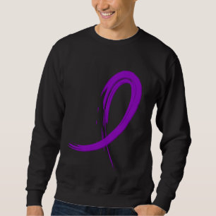 Epilepsi purpurfärgade band A4 Sweatshirt