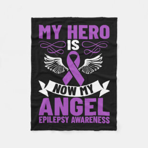 Epilepsi Ribbon My Hero är nu min epilepsi A Fleecefilt