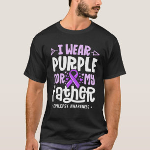 Epilepsi Ribbon Shirt I Bära Lila för min Far T