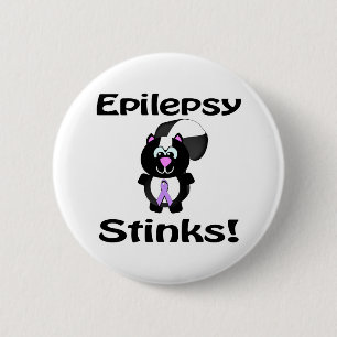 Epilepsi Stinks Skunk Awareness Design Knapp