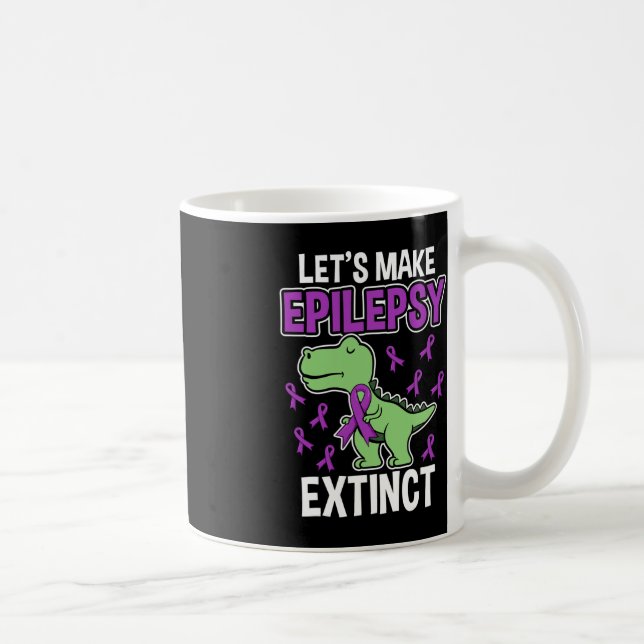 Epilepsi Utdödar T- Rex Epilepsy - medvetandegrad  Kaffemugg (Höger)