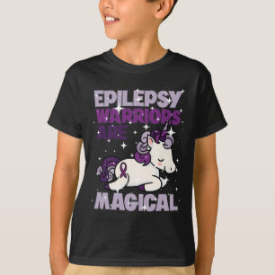 Epilepsi Warrior Epileptic Day Lila Unicorn Kärlek T Shirt