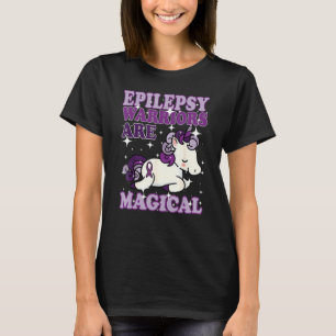 Epilepsi Warrior Epileptic Day Lila Unicorn T Shirt