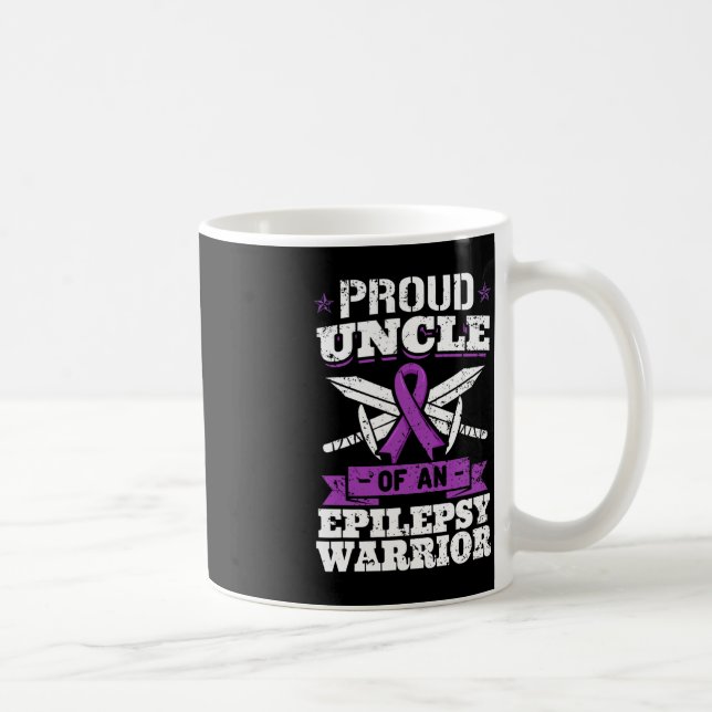 Epilepsi Warrior farbror Epileptic Seizure Disorde Kaffemugg (Höger)