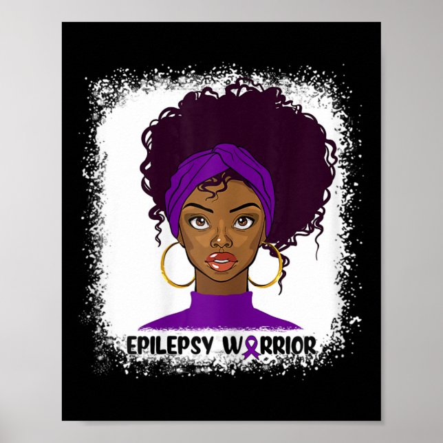 Epilepsi Warrior Fighter Support Epilepsy Awarenes Poster (Framsidan)