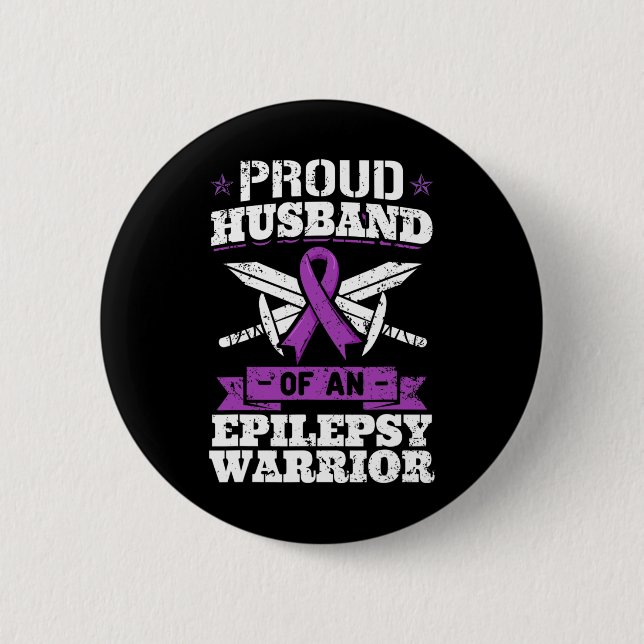 Epilepsi Warrior Make Epileptic Seizure Disorde Knapp (Framsida)