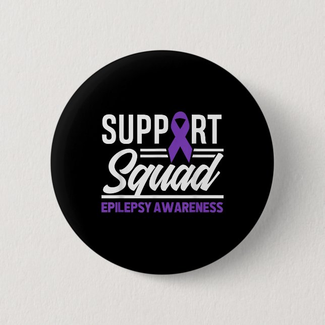 Epilepsi Warrior Support Squad Support Epilepsy Aw Knapp (Framsida)