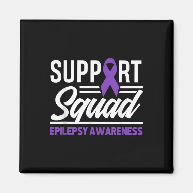 Epilepsi Warrior Support Squad Support Epilepsy Aw Magnet (Framsidan)