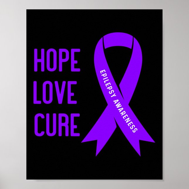 Epilepsikrigare - Lila Epilepsimedvetenhet  Poster (Framsidan)