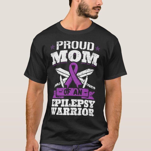 Epilepsikrigare Mamma Epileptiskt Anfallssyndrom A T Shirt (Framsida)