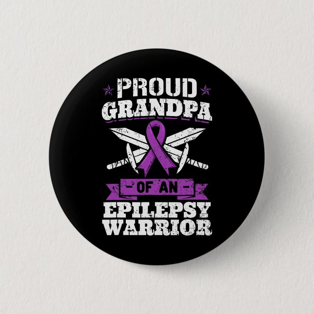 Epilepsikrigfarfar Epileptiskt Anfallssyndrom Knapp (Framsida)