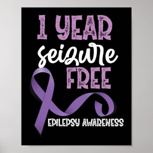 Epilepsimedvetande 1 ÅRS Överkänslighetsfritt band Poster