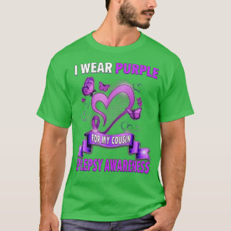 Epilepsimedvetande är I Bära Lila Ribbon för min C T Shirt