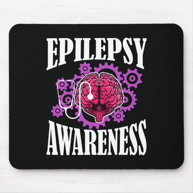 Epilepsimedvetande Diagnostisera Epileptisk Krigar Musmatta (Framsidan)