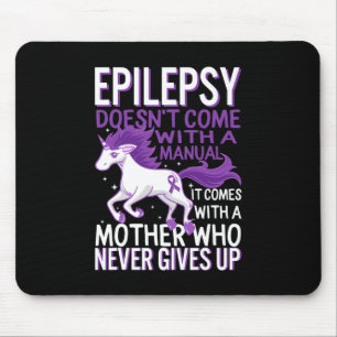 Epilepsimedvetande Enhörning Lila Band Anfall D Musmatta