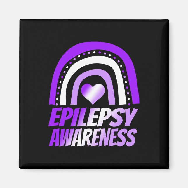 Epilepsimedvetande Epilepsi Barn Män Kvinnor Kriga Magnet (Framsidan)