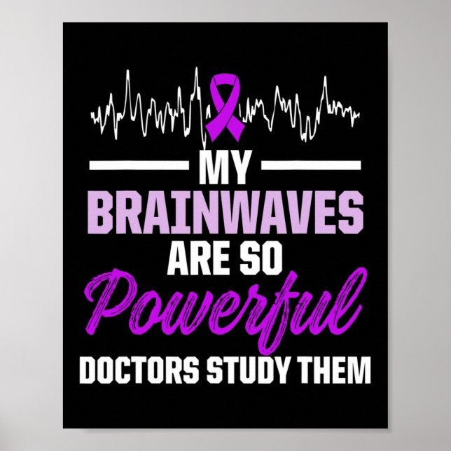 Epilepsimedvetande Epileptikaswarrior Survivor Poster (Framsidan)