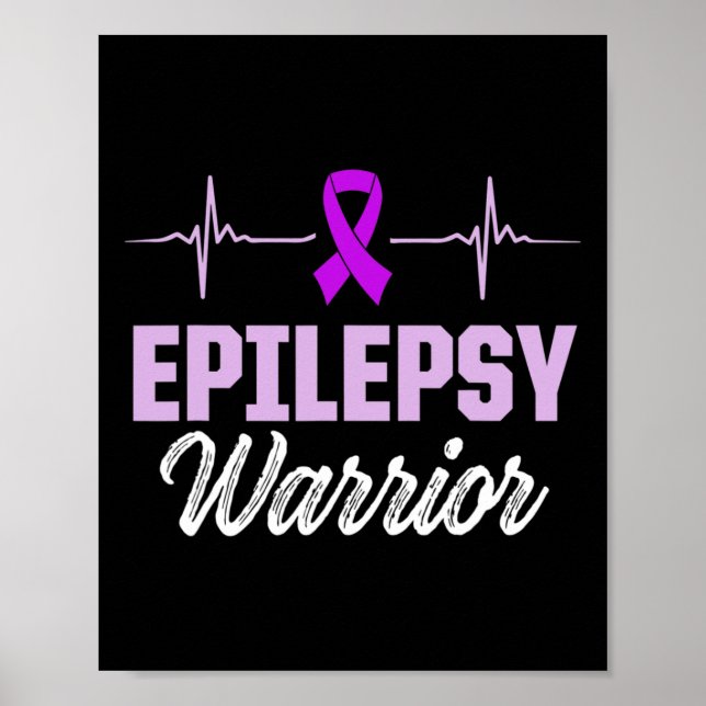 Epilepsimedvetande Epileptisk Krigare Överlevare 1 Poster (Framsidan)