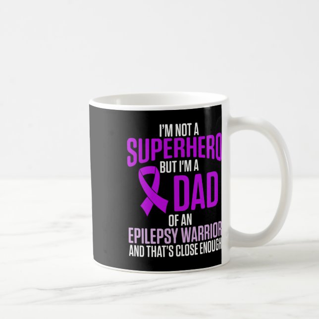 Epilepsimedvetande Epileptisk Warrior Överlevande  Kaffemugg (Höger)