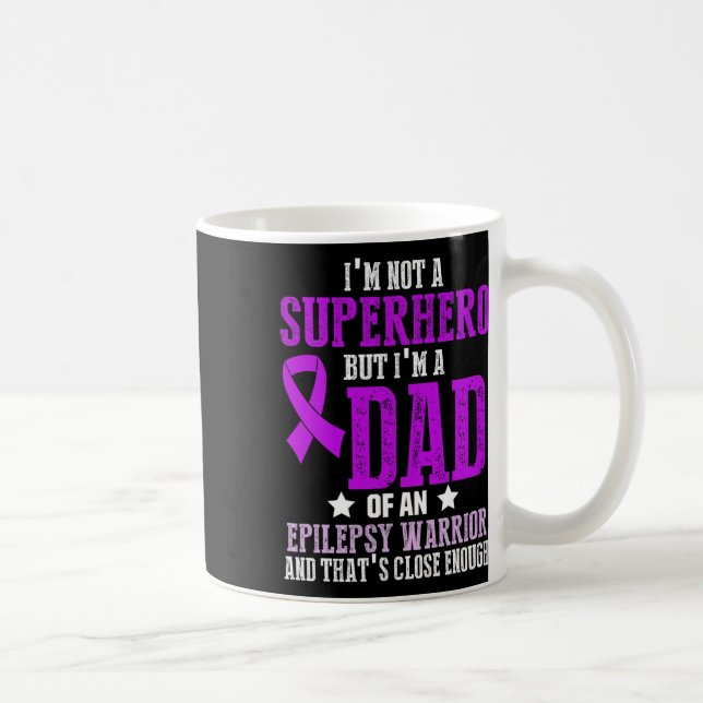 Epilepsimedvetande Epileptisk Warrior Överlevande  Kaffemugg (Höger)