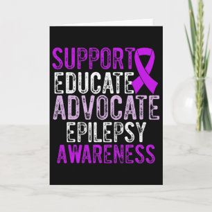 Epilepsimedvetande Epileptisk Warrior Överlevande Kort