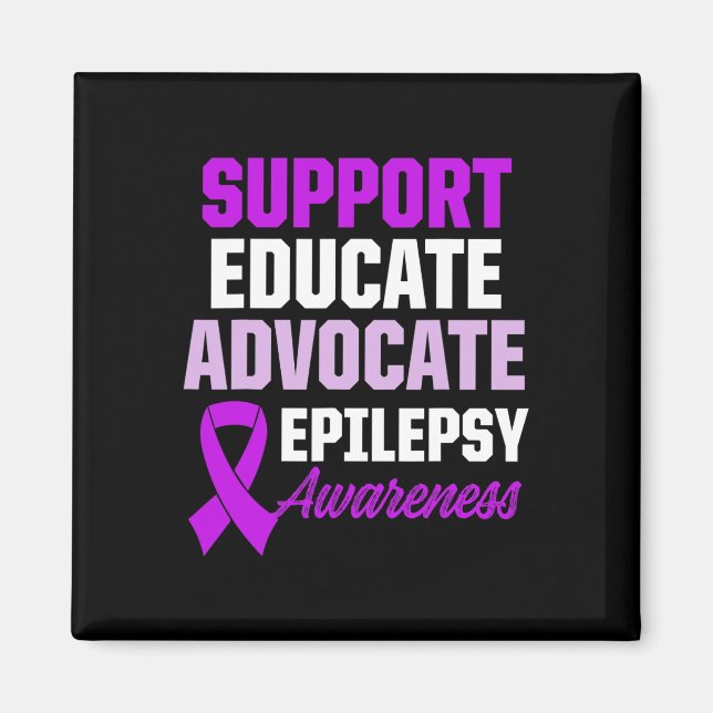 Epilepsimedvetande Epileptisk Warrior Överlevande  Magnet (Framsidan)