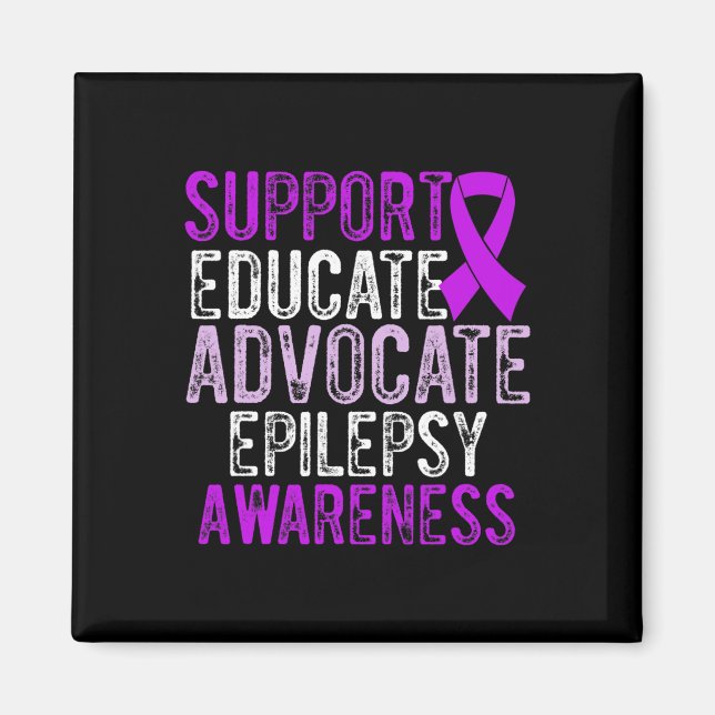 Epilepsimedvetande Epileptisk Warrior Överlevande  Magnet (Framsidan)