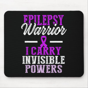 Epilepsimedvetande Epileptisk Warrior Överlevande Musmatta