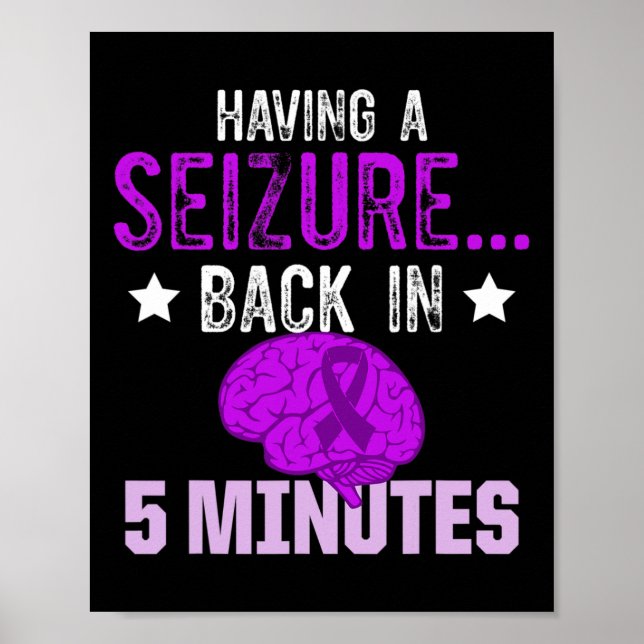 Epilepsimedvetande Epileptisk Warrior Överlevande  Poster (Framsidan)