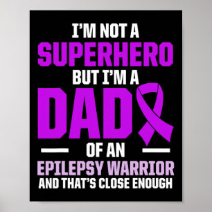 Epilepsimedvetande Epileptisk Warrior Överlevande Poster