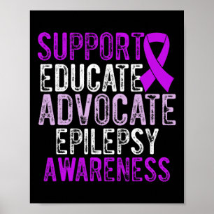 Epilepsimedvetande Epileptisk Warrior Överlevande Poster