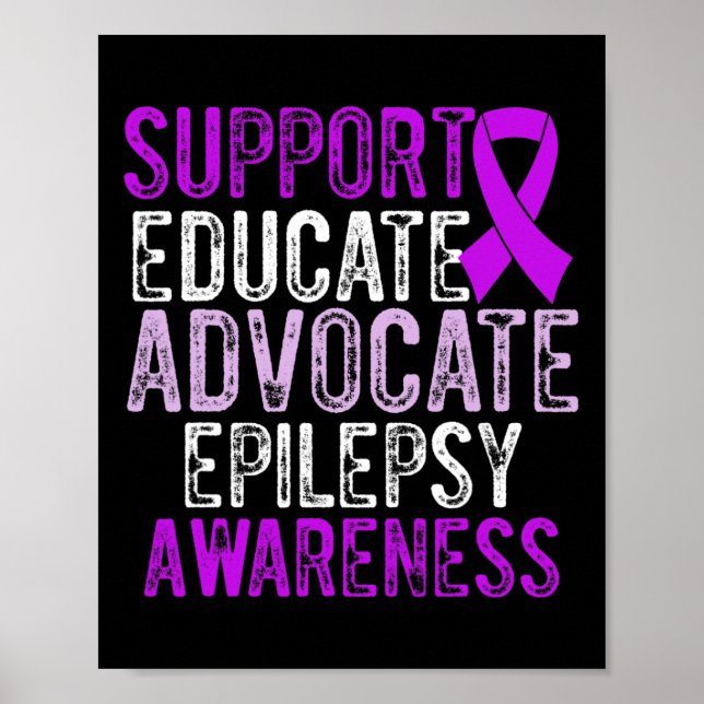 Epilepsimedvetande Epileptisk Warrior Överlevande  Poster (Framsidan)