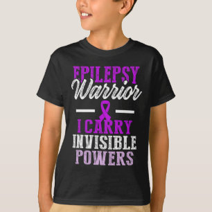 Epilepsimedvetande Epileptisk Warrior Överlevande T Shirt