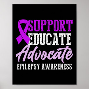 Epilepsimedvetande Epileptisk Warrior Överlevare 1 Poster