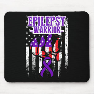 Epilepsimedvetande Epileptisk Warrior Överlevare 2 Musmatta