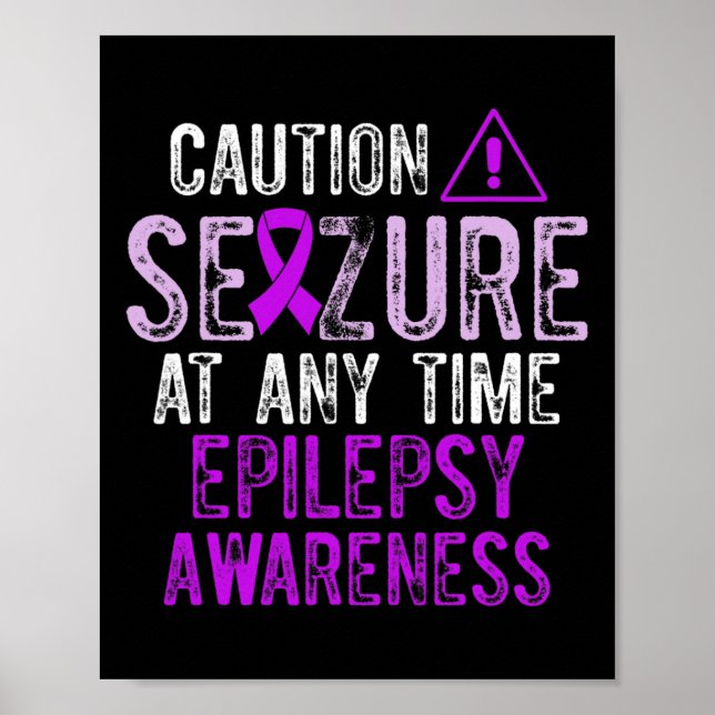 Epilepsimedvetande Epileptisk Warrior Överlevare 5 Poster (Framsidan)
