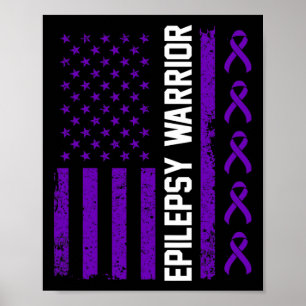 Epilepsimedvetande Epileptisk Warrior Överlevare 7 Poster