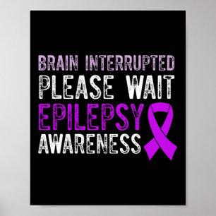 Epilepsimedvetande Epileptisk Warrior Överlevare 9 Poster