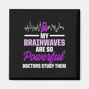 Epilepsimedvetande Epileptisk Warrior Överlevare Magnet
