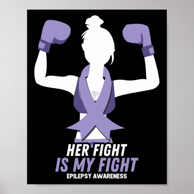 Epilepsimedvetande Hennes kamp är min kamp Poster (Framsidan)