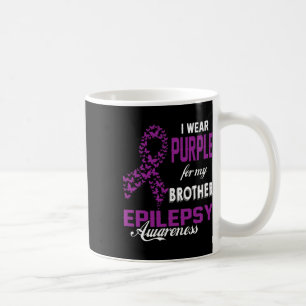 Epilepsimedvetande Jag Bär Lila För Min Bror Fa Kaffemugg